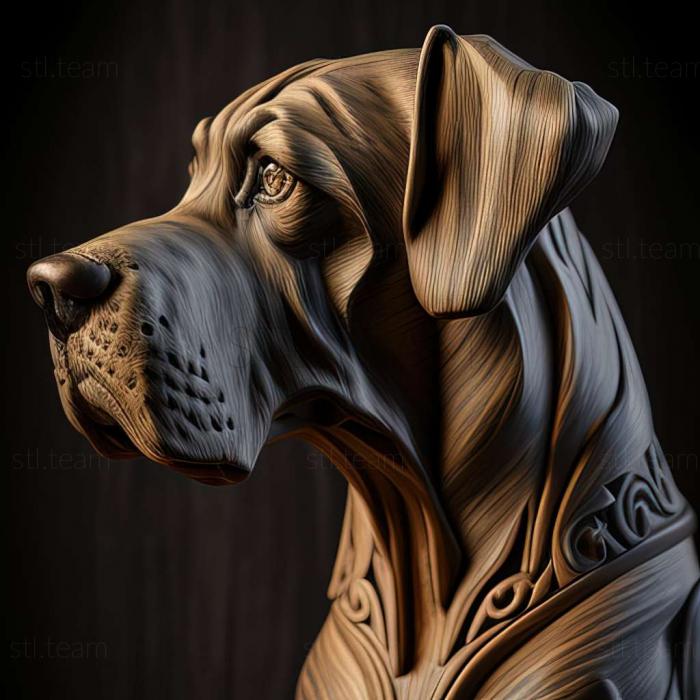 3D model Cuban Great Dane dog (STL)